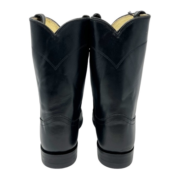 NWOB Justin Boots Men's Western Boots Black Size 12 3E - Picture 6 of 8